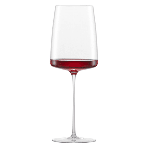 Image showing the Simplify Set of 2 Crystal White Wine Glasses, 382ml, Clear product.