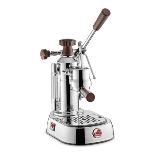 Image showing the Europiccola Lusso Coffee Machine, Wood/Stainless Steel product.