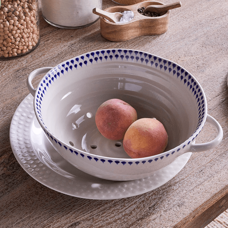 Indigo Drop Colander, D30cm