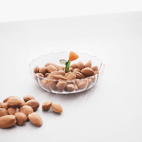 Image showing the Botanica Flower Saucer, H7 x D16cm, Amber product.