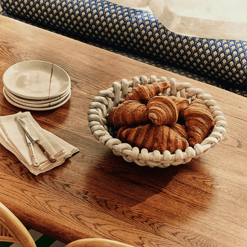 Image showing the Juicy Basketweave Bowl, D39cm, Sky Blue product.
