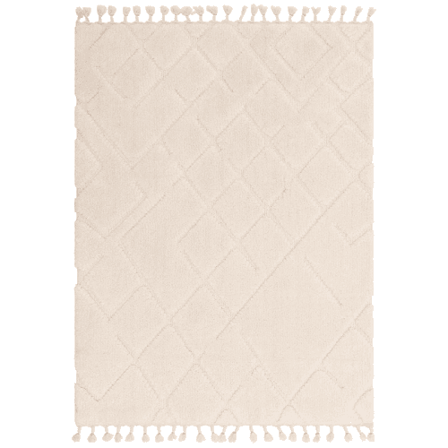 Image showing the Arianna vanilla shaggy moroccan rug, 200 x 290cm, Cream product.