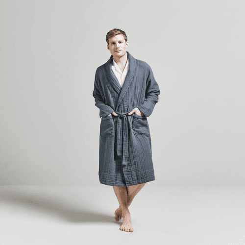 Image showing the The Dream Cotton Robe, Extra Large, Ink product.