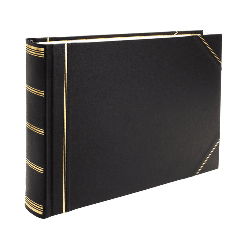 Original Landscape Card Photo Album, 30.5 x 42cm, Navy