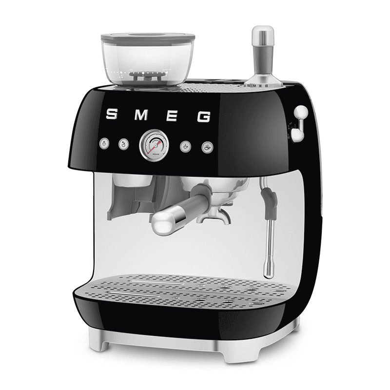 Espresso Coffee Machine with Grinder, Black