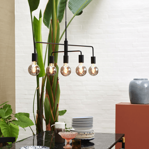 Image showing the Gloom Pendant, H74.cm, Black product.