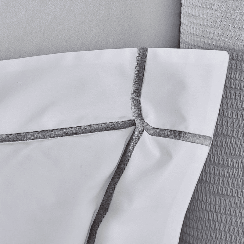 Athena - 500 Thread Count Cotton Percale Standard Pillowcase, 50 x 75cm, Platine