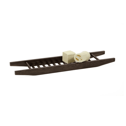Image showing the Studio Bath bridge, H5 x W75 x D18cm, Dark Brown product.