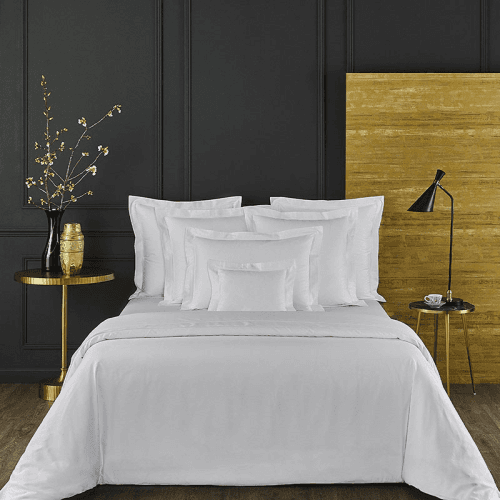Image showing the Triomphe - 300 Thread Count Cotton Sateen Super king fitted sheet, 180 x 200cm, Blanc product.