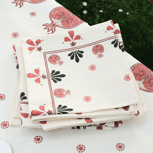 Image showing the Bell Hutley Napkin, 45cm x 45cm, Pomegranate product.