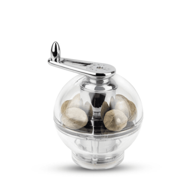 Tidore Nutmeg Mill, 11cm, Clear Acrylic