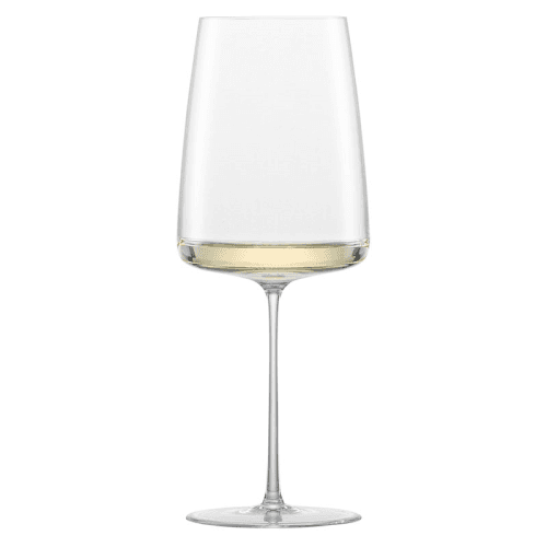Image showing the Simplify Set of 2 Crystal Red Wine Glasses, 555ml, Clear product.