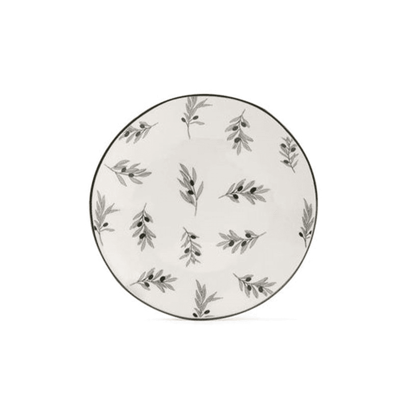Olive Branch Side Plate, D15cm, Neutral