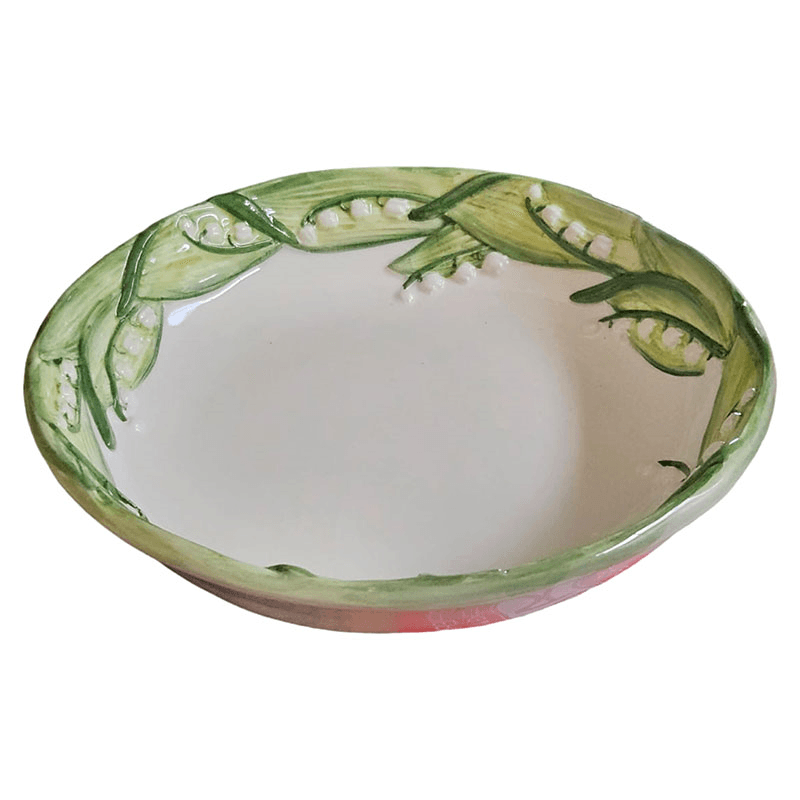 Lily Of The Valley Bowl, D21cm, Green