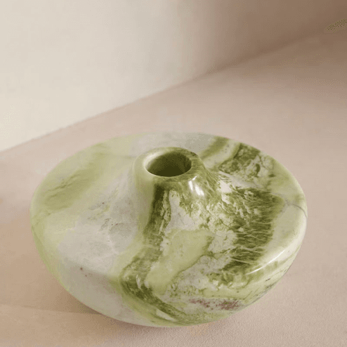 Image showing the Alma Vase, H10cm, Green product.