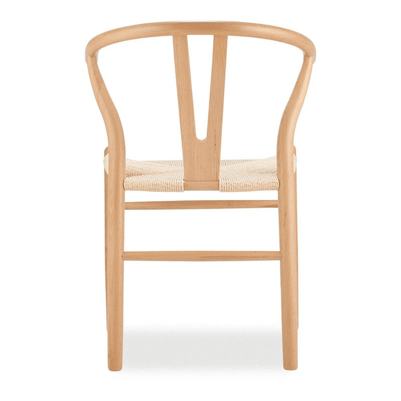 Wishbone chair, H77.5 x W56 x D54cm, Natural