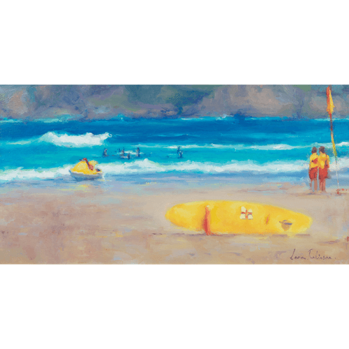 Image showing the Cornish Life Framed Oil Painting on Board, 61 x 99cm, Multi product.