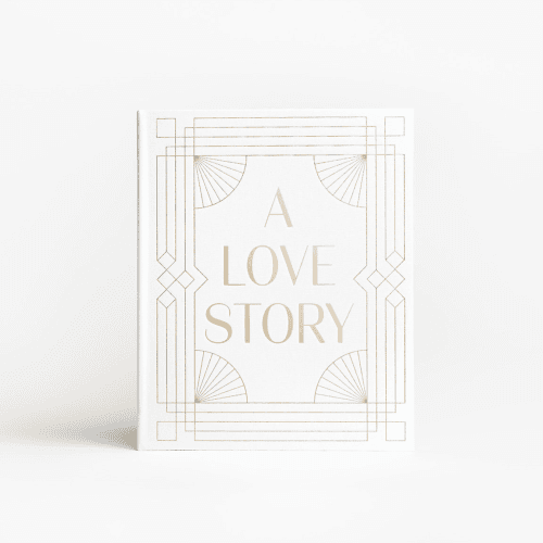 Image showing the A Love Story Wedding Album, White product.