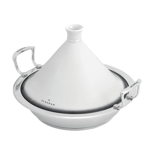 Image showing the Impact Tagine with handles and lid, D28cm, Stainless Steel product.