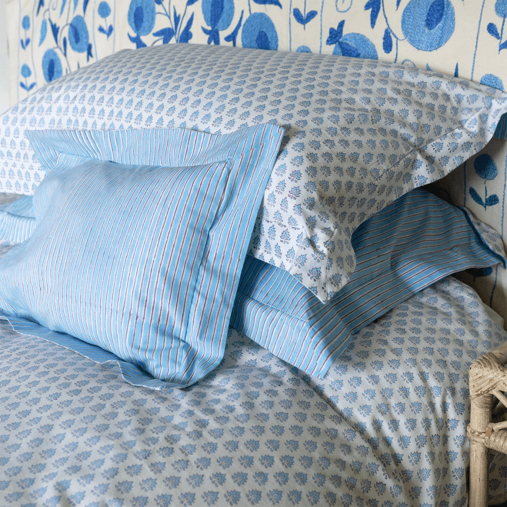 Pomily King Size Duvet Cover, Blue