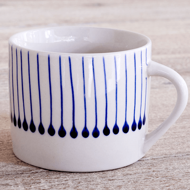 Iba Set of 2 Mugs, 200ml, Indigo