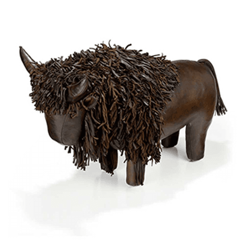 Image showing the Hand Crafted Leather Buffalo, Large product.