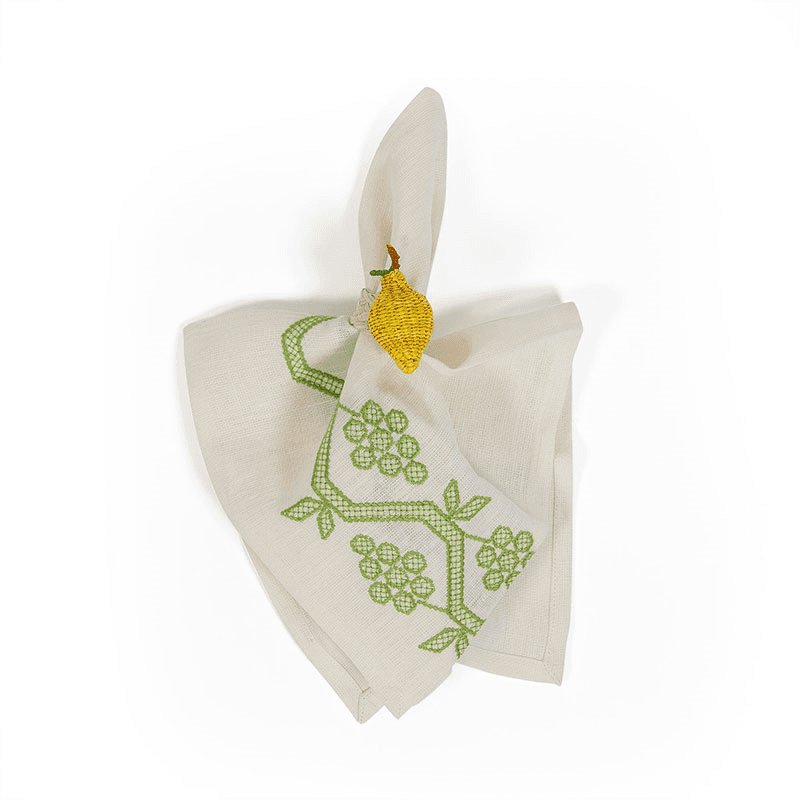 Napa Set of 4 Napkins, 40 x 40cm, Green
