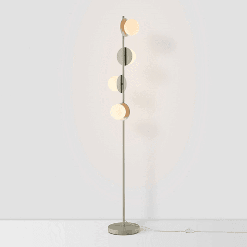 Image showing the Disk Opal Floor Lamp, H167cm, Sand product.