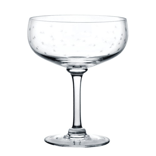 Image showing the Stars Set of 4 Crystal Cocktail Glasses, 210ml, Clear product.
