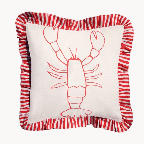 Image showing the Lobster Cushion Cover, 60 x 60cm, Red product.