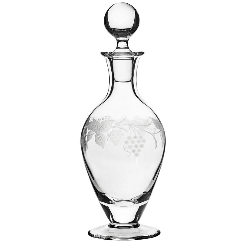 Grapevine Wine Decanter, 800ml, Clear
