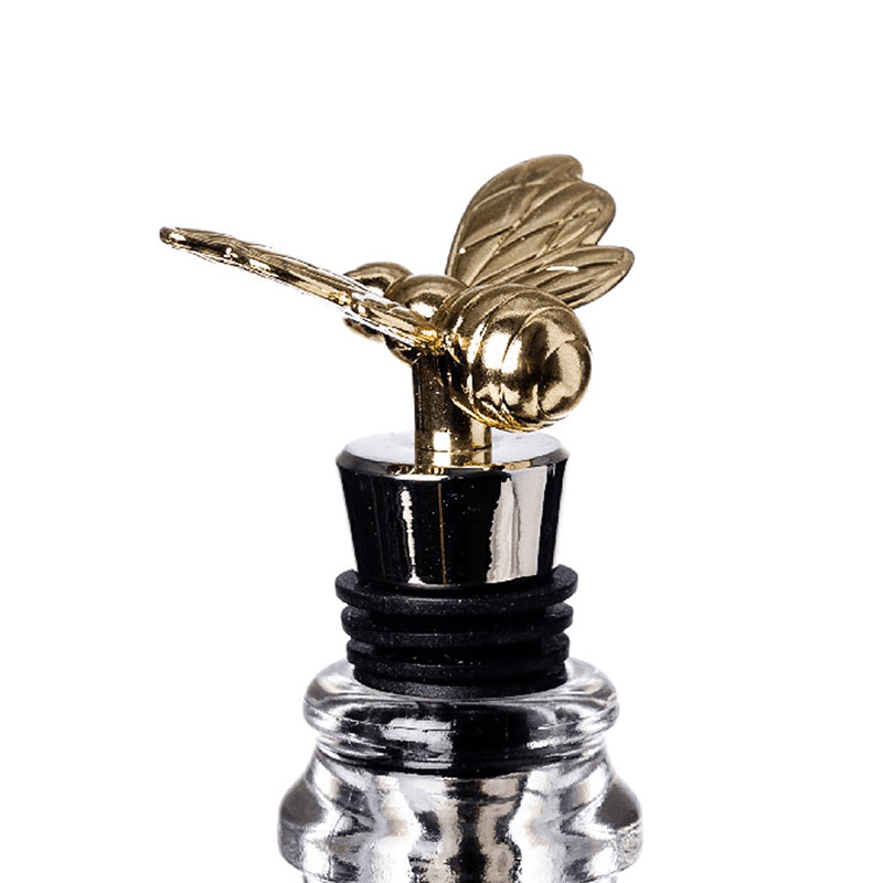 Bee Bottle Stopper, H9.5cm, Gold
