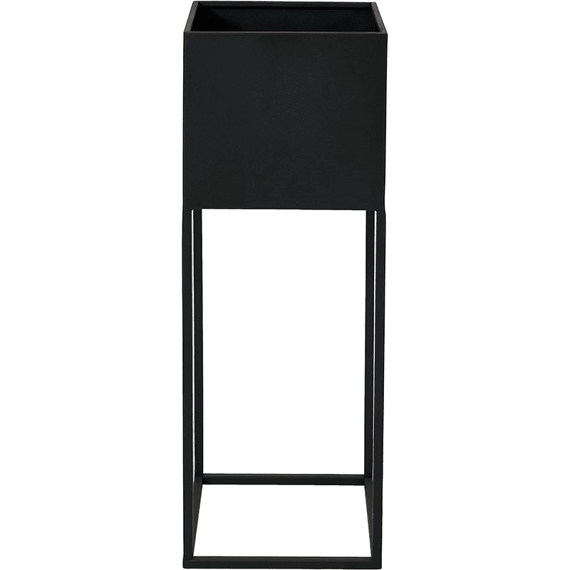 Metal Set of 2 Metal Planters, Graphite