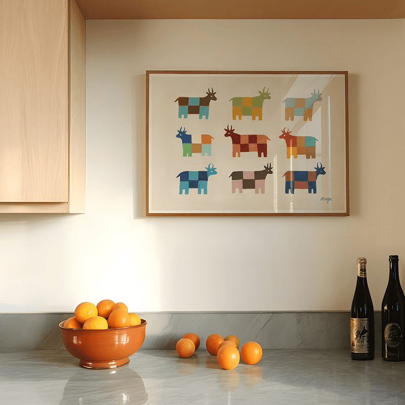 Patchwork Cows Print, A3, Multi