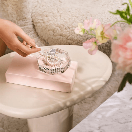 Image showing the Lismore Diamond Tray, 10cm, Clear product.