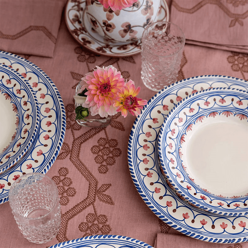 Honor Dinner Plate, D29cm, White and Blue