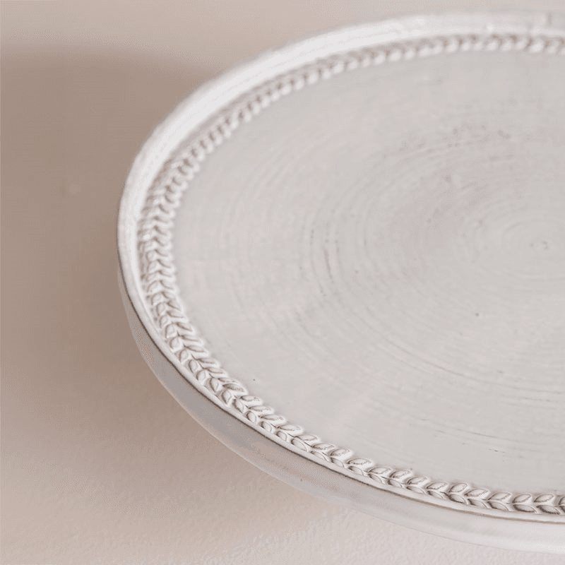 Hillcrest Cake Plate, White