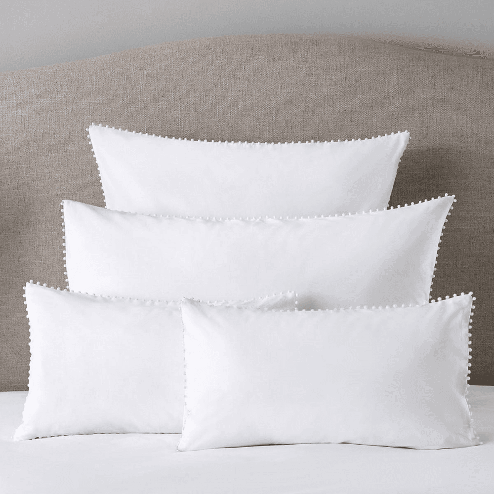 Avignon - 200 Thread Count Square housewife pillowcase, White