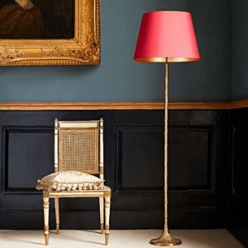 Floor Lampbase, Bamboozle, Antique Brass, 140cm
