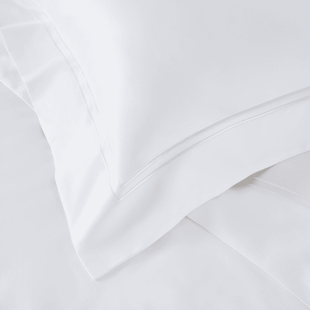 Symons Cord Emperor size deep fitted sheet, W200 x L200 x D34cm, White