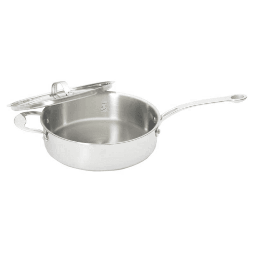 Image showing the Tri-Ply, 24cm Saute Pan, Stainless Steel product.