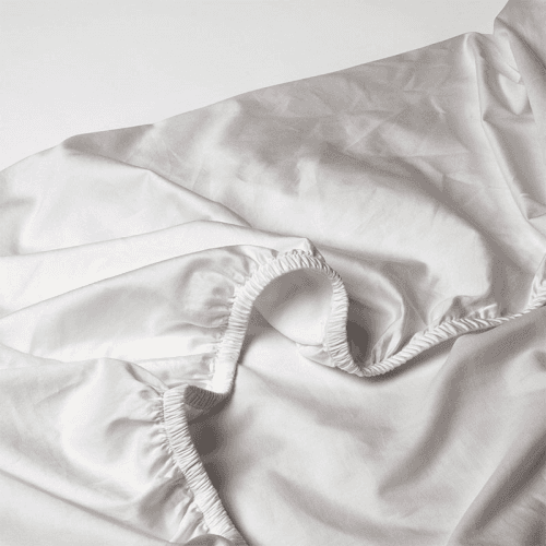 Image showing the Perfect Sateen Fitted Sheet, Superking, Dove Grey product.