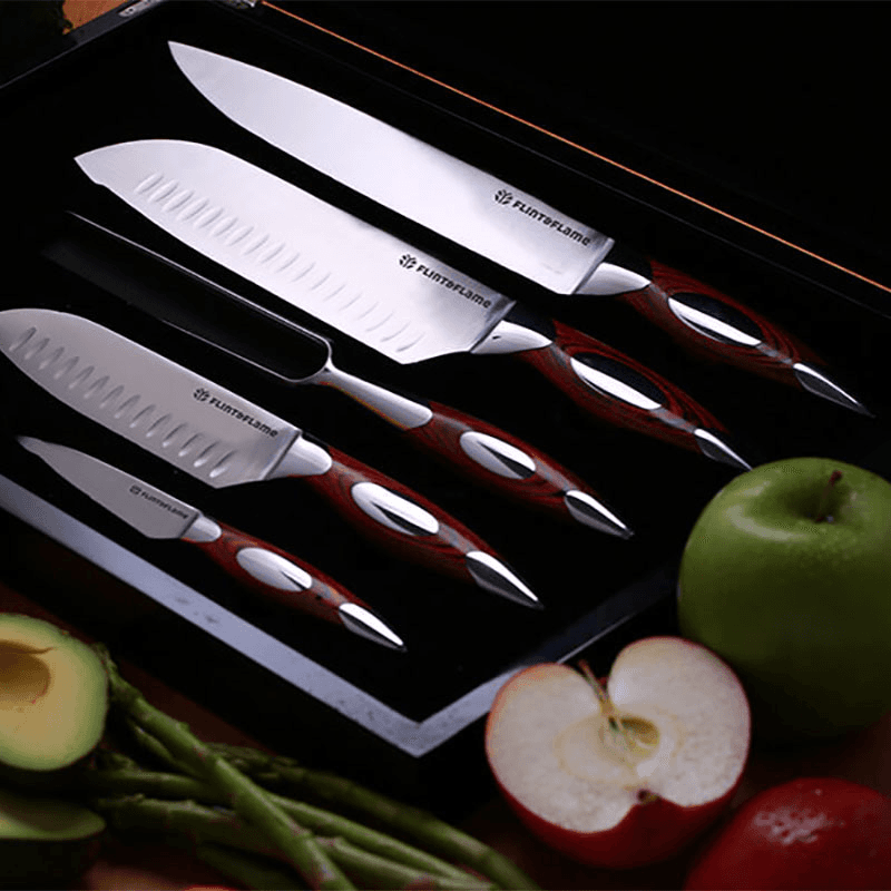 Gourmet Knife Set, Rosewood, 5 piece