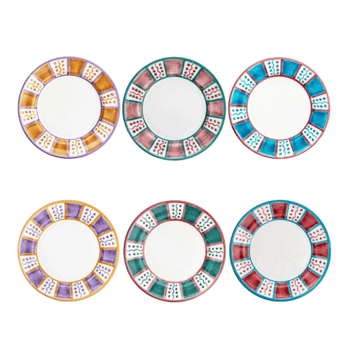 Image showing the Sunbeam Set of 6 Dinner Plates, D25.5cm, Mutli product.