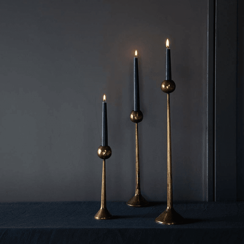 Irrawaddy Candle Stick, H41cm, Brass