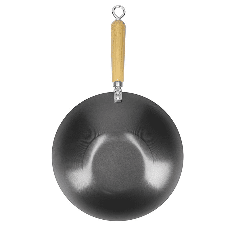 World of Flavours - Oriental Non-stick wok, Dia30cm, non-stick carbon steel with wooden handle