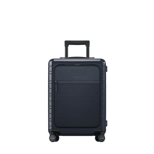 Image showing the M5 Smart Cabin Suitcase, H55 x W23 x L40cm, Glossy Night Blue product.