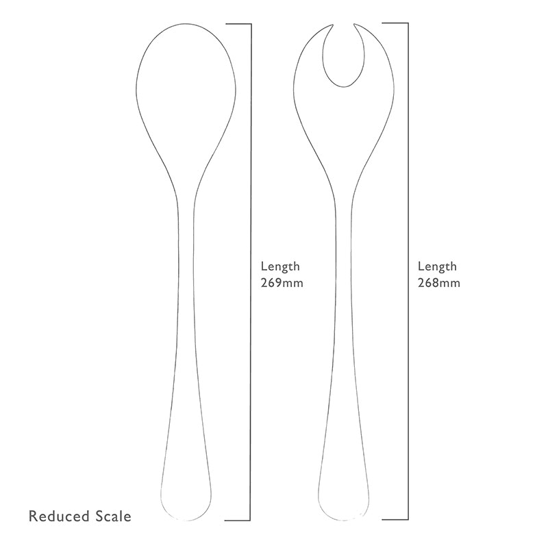 Radford Bright Salad Servers, Stainless Steel
