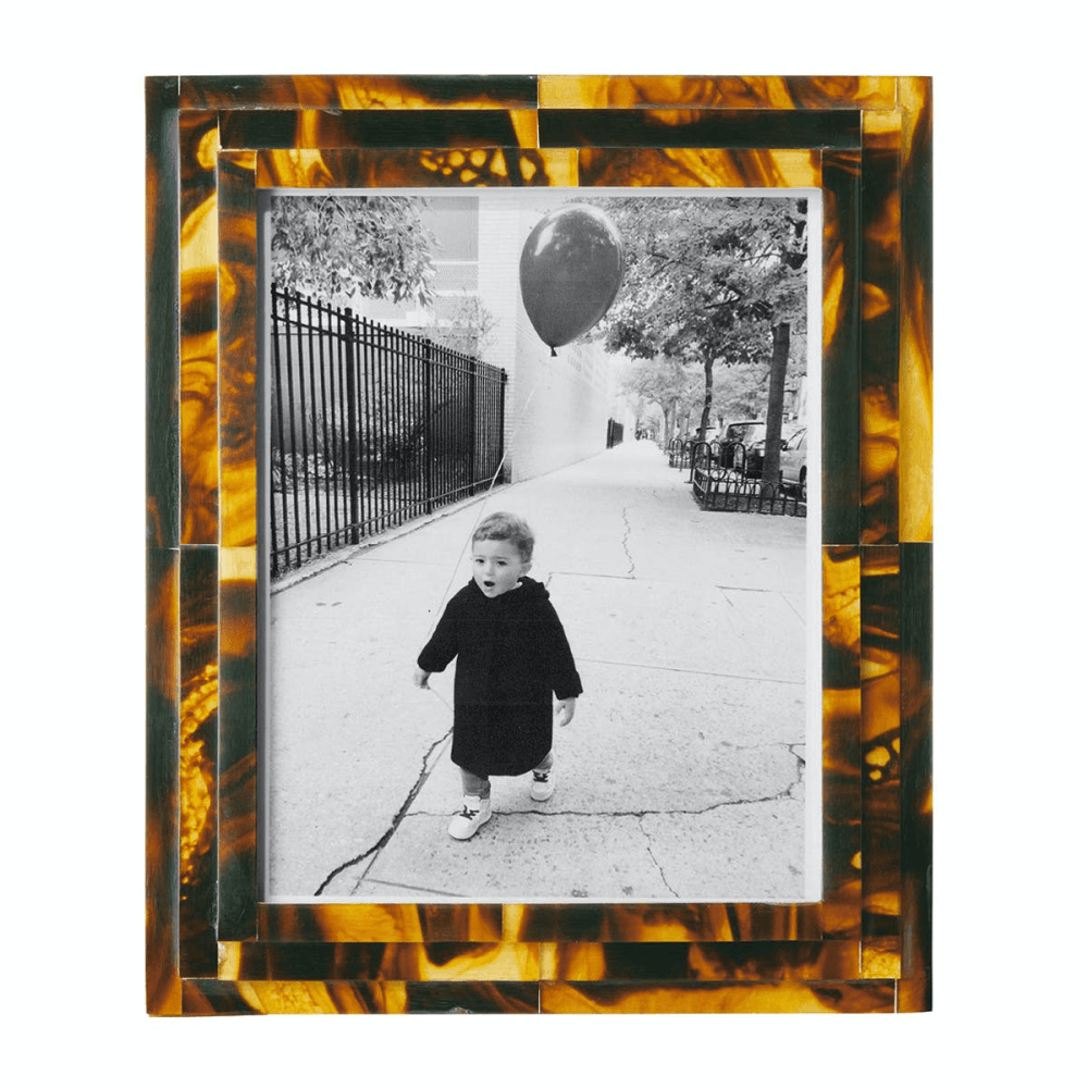Faux Tortoiseshell Photo Frame, Large, Brown