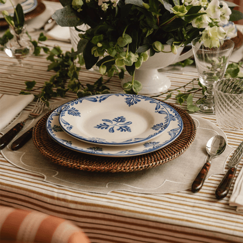 Image showing the Eleanor Set of 6 Dessert Plates, D22cm, Blue product.